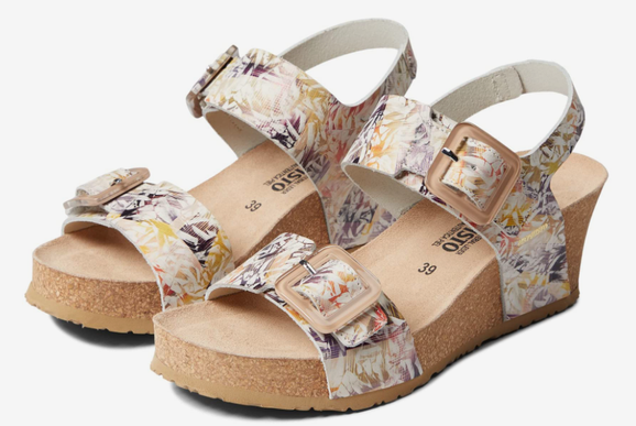 Mephisto Lissia Multicolored Wedge Comfort Sandal Women's sizes 35-42 NEW!!!