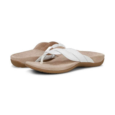 Vionic Bella Braid White Nappa Leather Sandal Women's sizes 5-11/NEW!!!