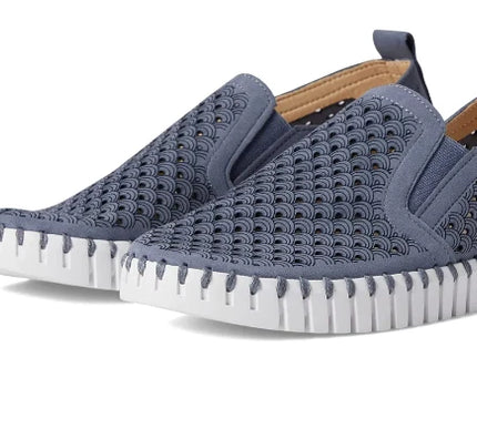 Ilse Jacobsen Tulip 140 Grey Blue w- Goring Slip-on Womens EU sizes 35-42 NEW
