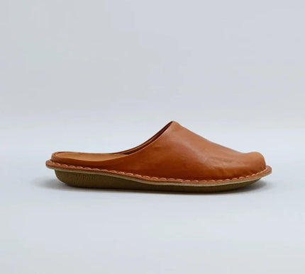 VIBAe Roma Cognac Slip On Loafer Mule EU Unisex sizes W6/36-M15/48