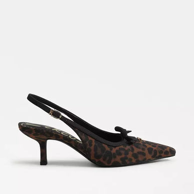 Circus by Sam Edelman Cassidy Black Leopard Slingback Women's sizes 6-11/ NEW!!