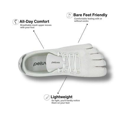 Peluva Strand Sport Mesh Various Colors Barefoot Toe Shoes Womens US Sizes 6-11