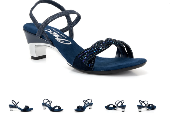 Onex Rhythm Navy Low Heel Strappy Sandal Women's US sizes 5-11/NEW!!!