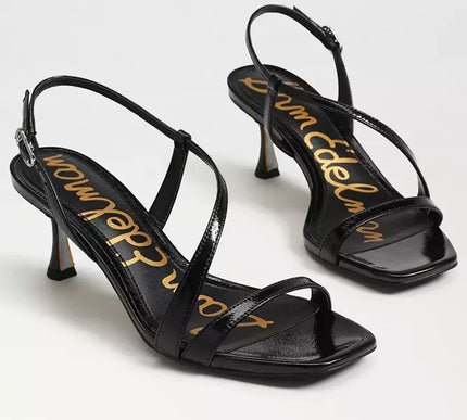 Sam Edelman Prance Black Leather Strappy Heel Sandal Women's sizes 6-11/ NEW!!