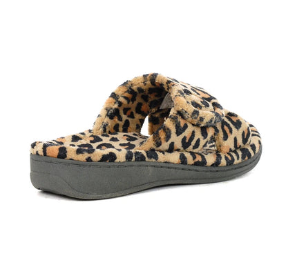 Vionic Relax Leopard Slipper Slip-On Arch Support Women size 7 NEW
