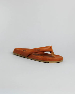 VIBAe Osaka Cognac Leather Flip Flop Sandal EU Unisex EU sizes 35-48 W5-M15 NEW
