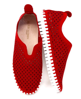 Ilse Jacobsen Tulip 139 Deep Red Slip-on Shoe Womens EU sizes 35-42 NEW