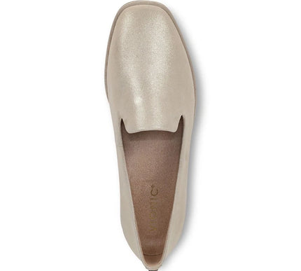 Vionic Willa 2.0 Gold Leather Flat Slip-On Comfort Shoe Women sizes 5-11 NEW!!