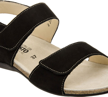 Mephisto Agave Black Bucksoft Anklestrap Comfort Sandal Women's Sizes 35-42 NEW!