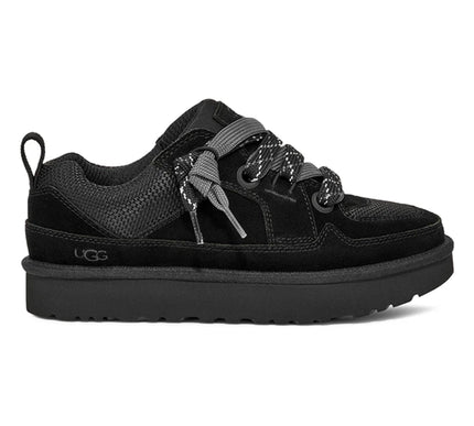 UGG Lo Lowmel Black Suede Mesh Sneakers Womens sizes 5-12-NEW