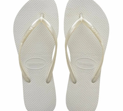 Havaianas Slim White Flip Flop Sandal Women sizes 35-36-41-42
