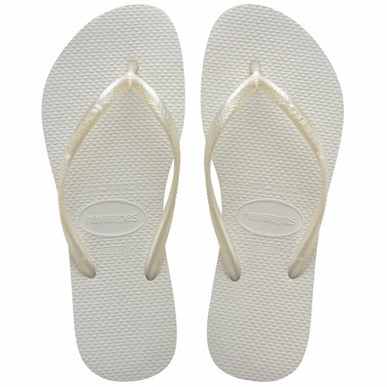 Havaianas Slim White Flip Flop Sandal Women sizes 35-36-41-42