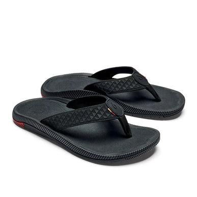 Men's Olukai Ohana Halo Black-HLA Flip Flop Size 14 NEW