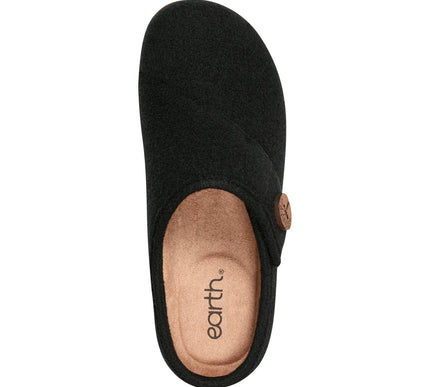 Earth Ezra2 Black Round Toe Casual Slip-on Flat Clogs Womens sizes 6-10 NEW M