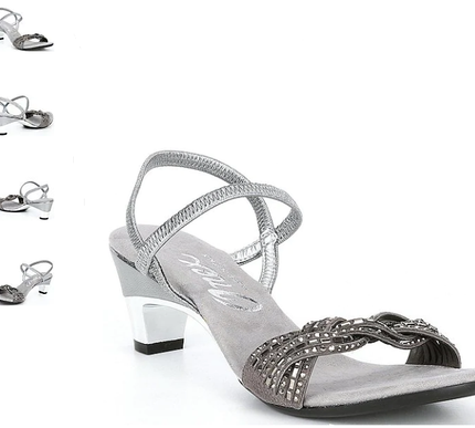 Onex Rhythm Pewter Low Heel Strappy Sandal Women's US sizes 5-11/NEW!!!