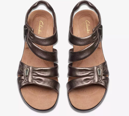 Clarks Kitly Ave Bronze Strappy Sandal Women's sizes US 5-11 NEW!!!