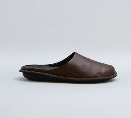 VIBAe Roma Cocoa Brown Slip On Loafer Mule EU Unisex sizes W6/36-M15/48