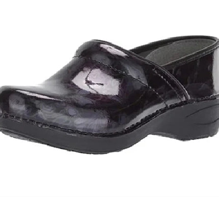 Dansko XP 2.0 Pro Floral Filigree Patent Clog Womens EU size 41 NEW