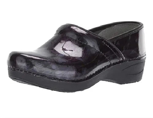 Dansko XP 2.0 Pro Floral Filigree Patent Clog Womens EU size 41 NEW